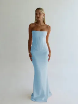 HNTR The Label Louie Gown in Baby Blue Size XS for rent on The Volte - image 4