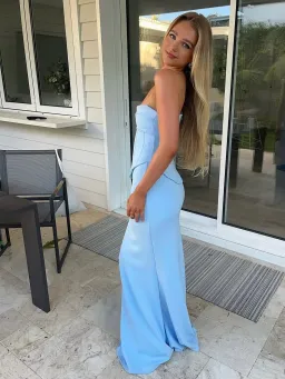HNTR The Label Louie Gown in Baby Blue Size XS for rent on The Volte - image 2