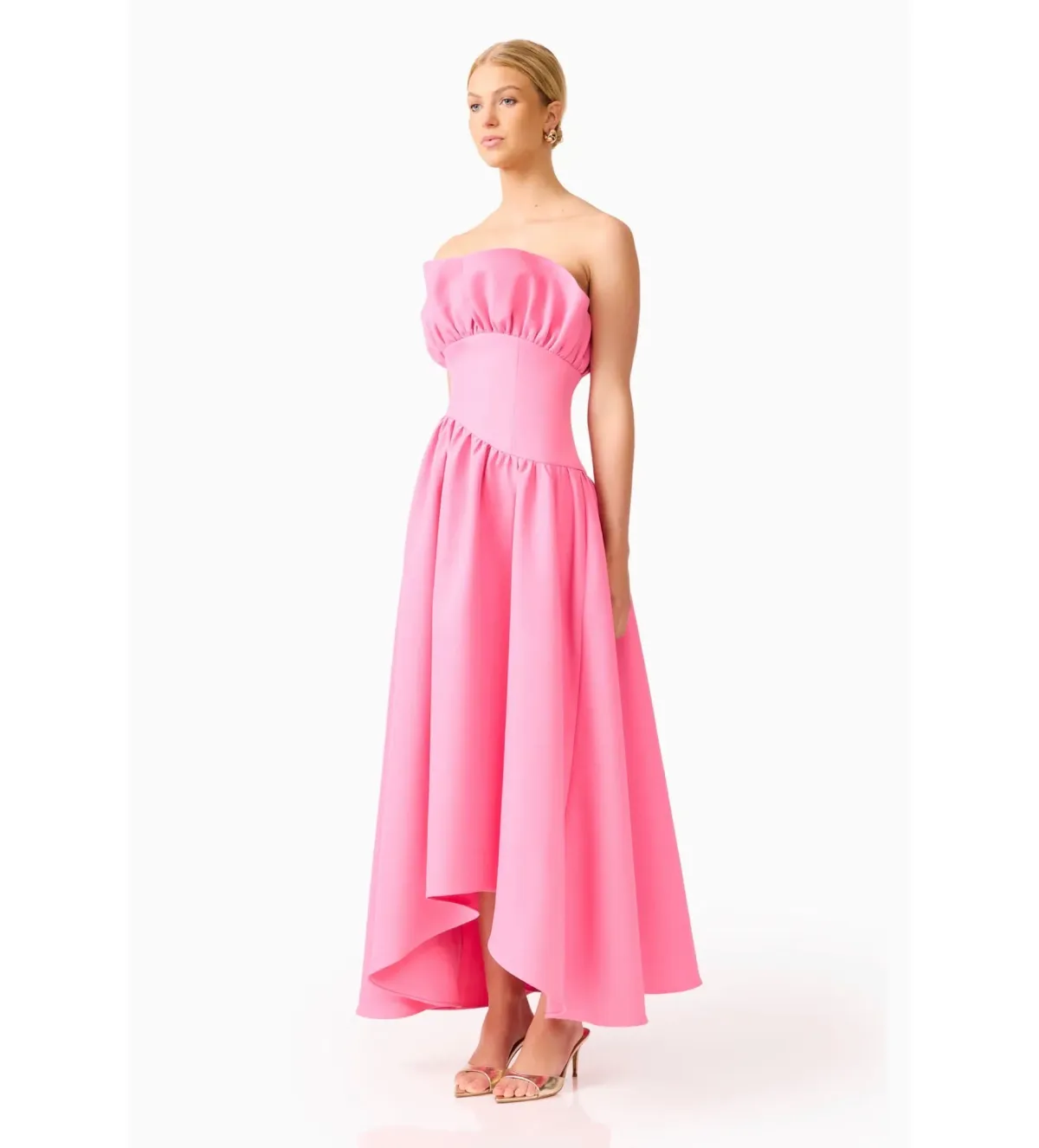 Elliatt Laurel Sleeveless Maxi Dress Pink Size M AU 10 - Image 2