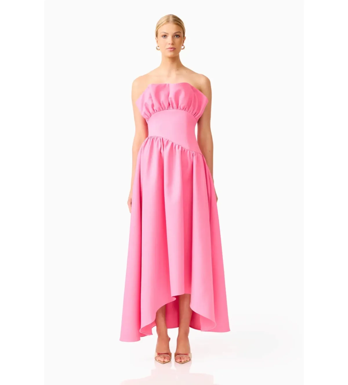 Elliatt Laurel Sleeveless Maxi Dress Pink Size L AU 12 - Image 1