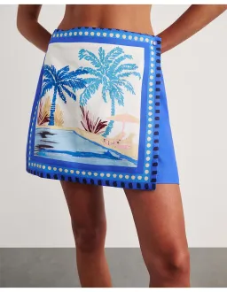 JAG Sunlounger Mini Skirt Size 14 Multicoloured for rent on The Volte - image 1