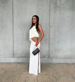 Bec and Bridge Cadence Racer Back Maxi Dress in Snow Cream White Size 8 for rent on The Volte - image 1