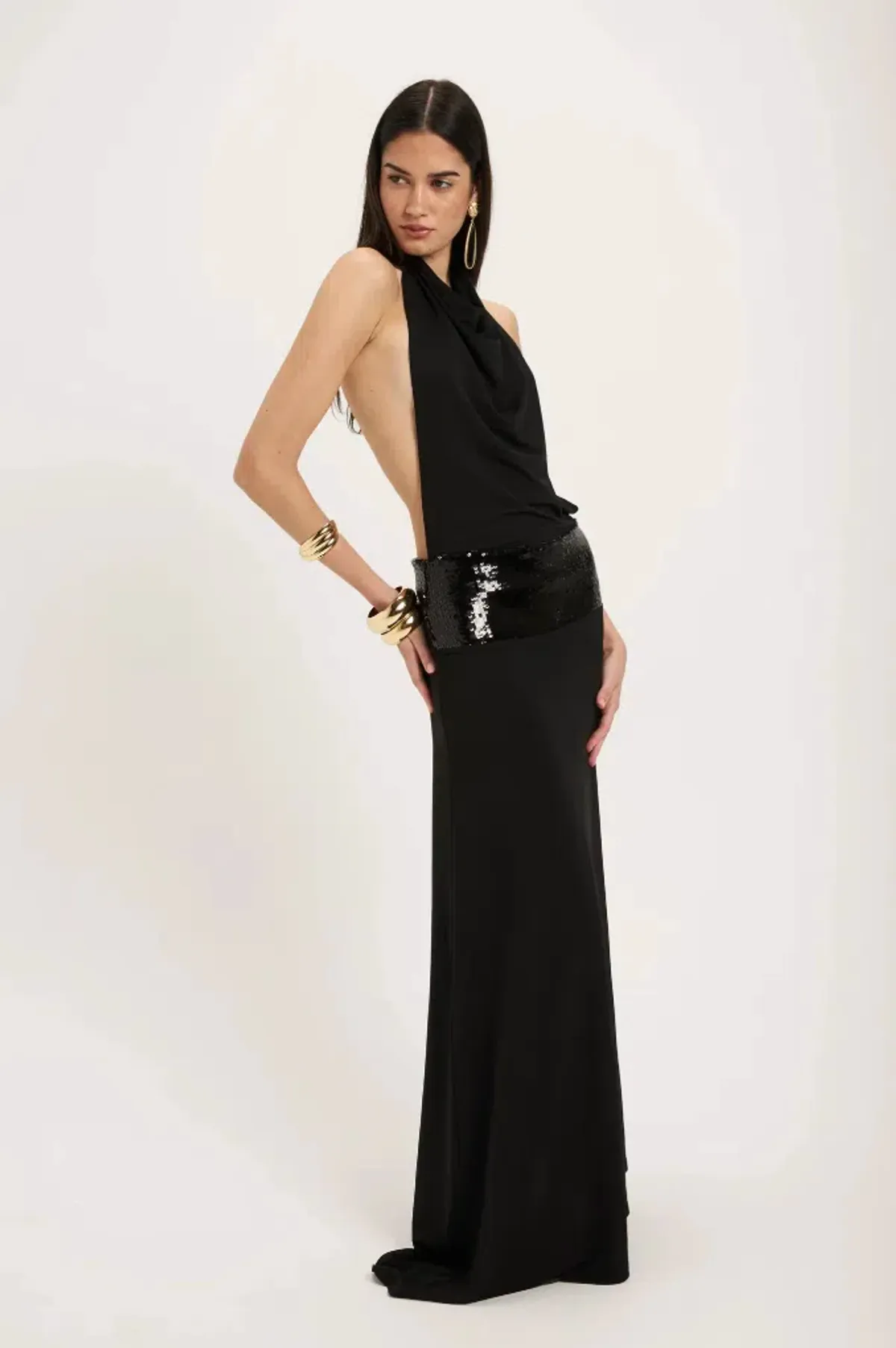 Ance Gria Adele Gown Black Size S / AU 8 - Image 4