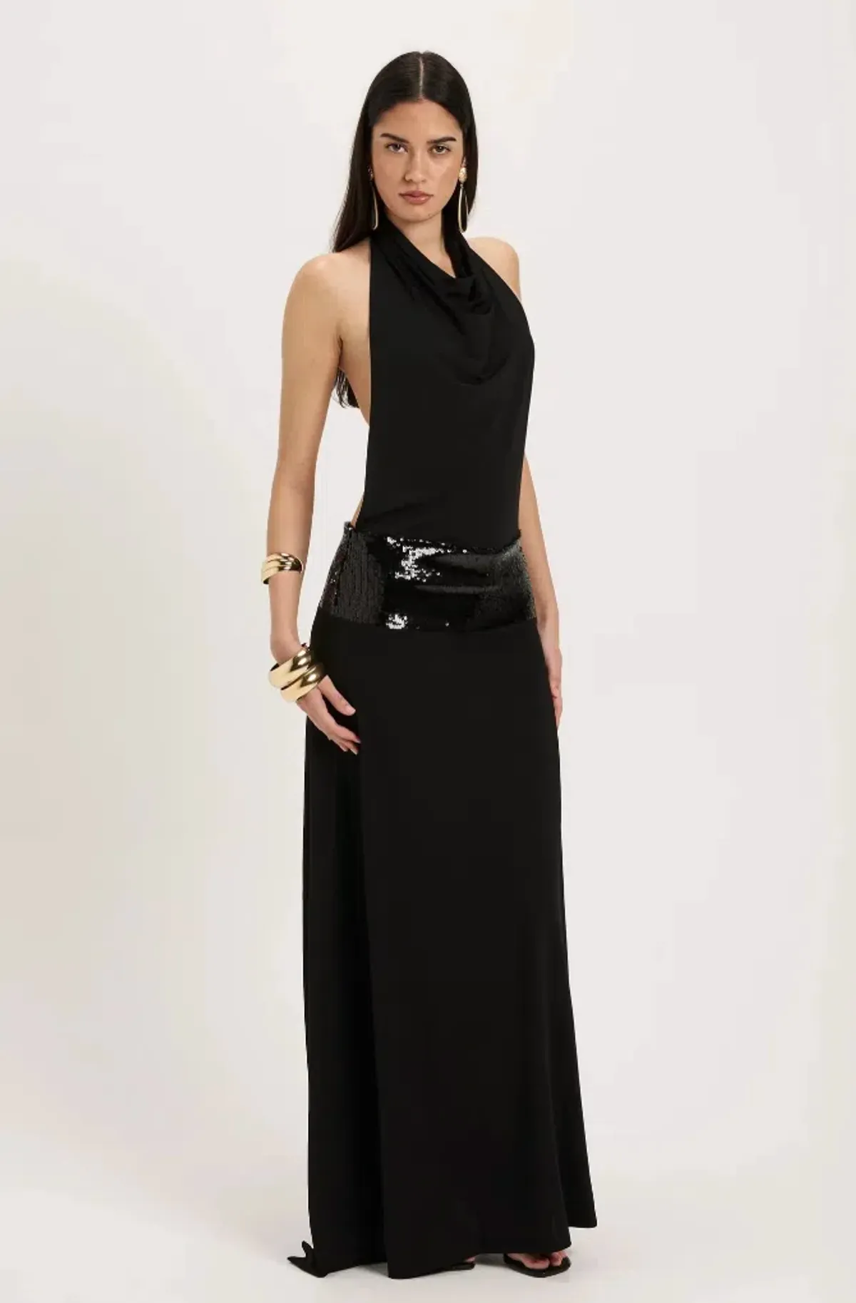 Ance Gria Adele Gown Black Size S / AU 8 for rent on The Volte - main image