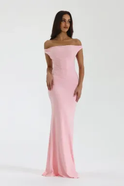 Natalie Rolt Bettina Gown Blossom Pink Full Length Dress (size 10AU) for rent on The Volte - image 3