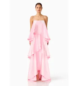Elliatt Tilly Tiered Maxi Dress in Pale Pink Size 12 for rent on The Volte - image 1
