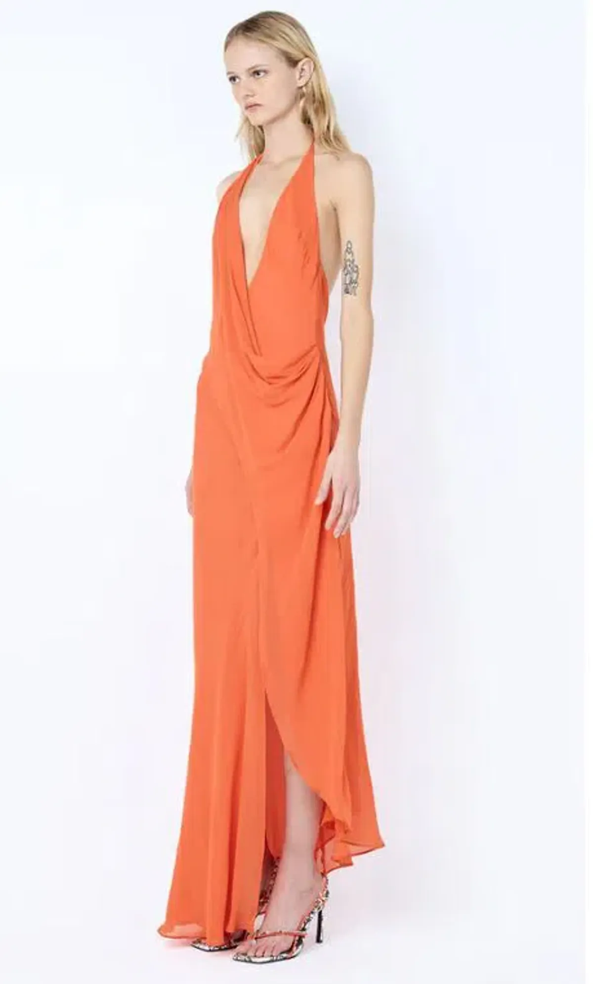 Bec and Bridge Sabrina Drape Maxi Dress Size 6 - Image 4