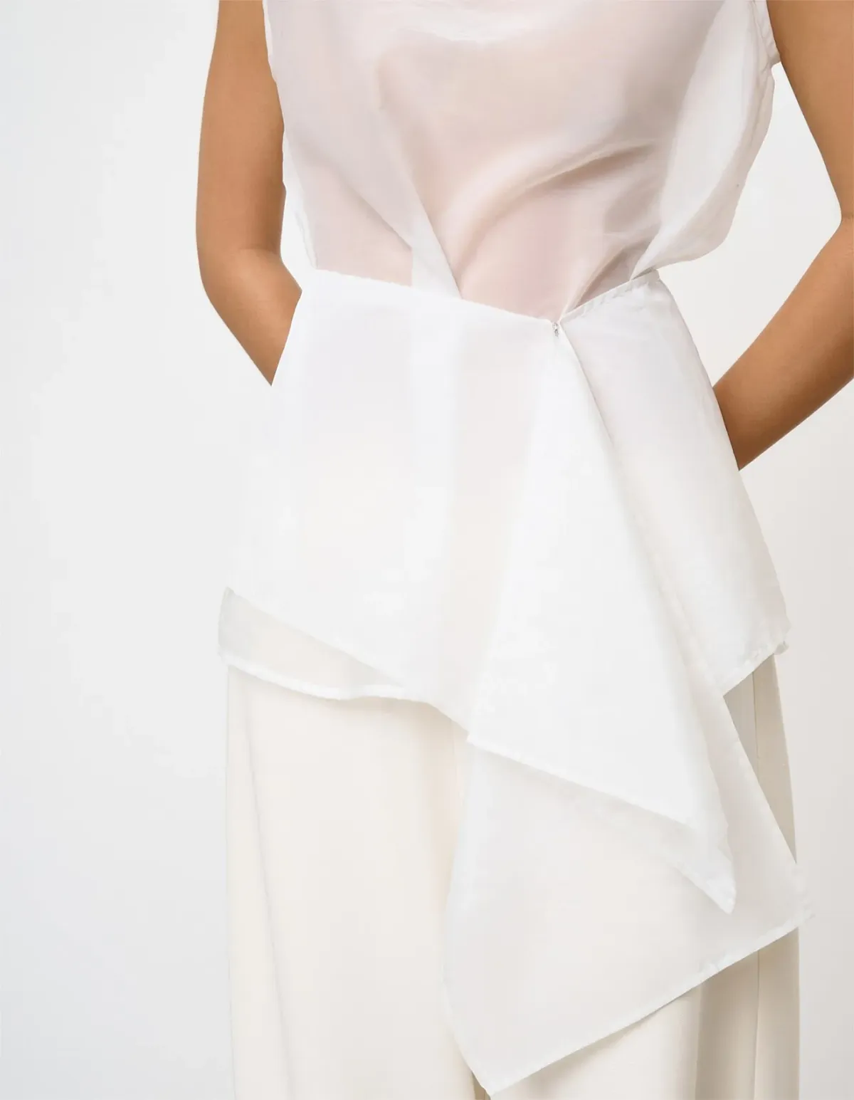One Of Others Hazel White Tank Top - Image 8