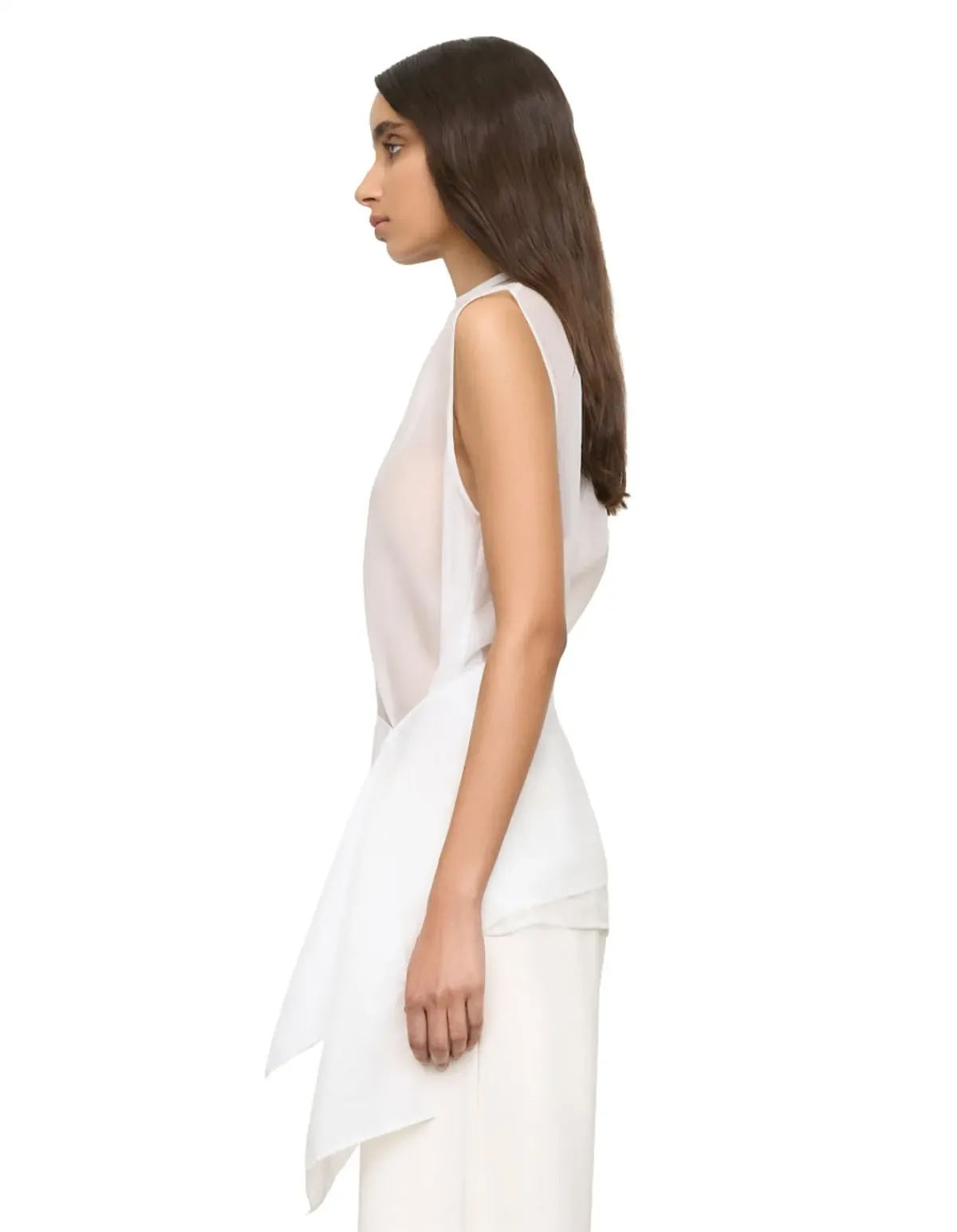 One Of Others Hazel White Tank Top - Image 6