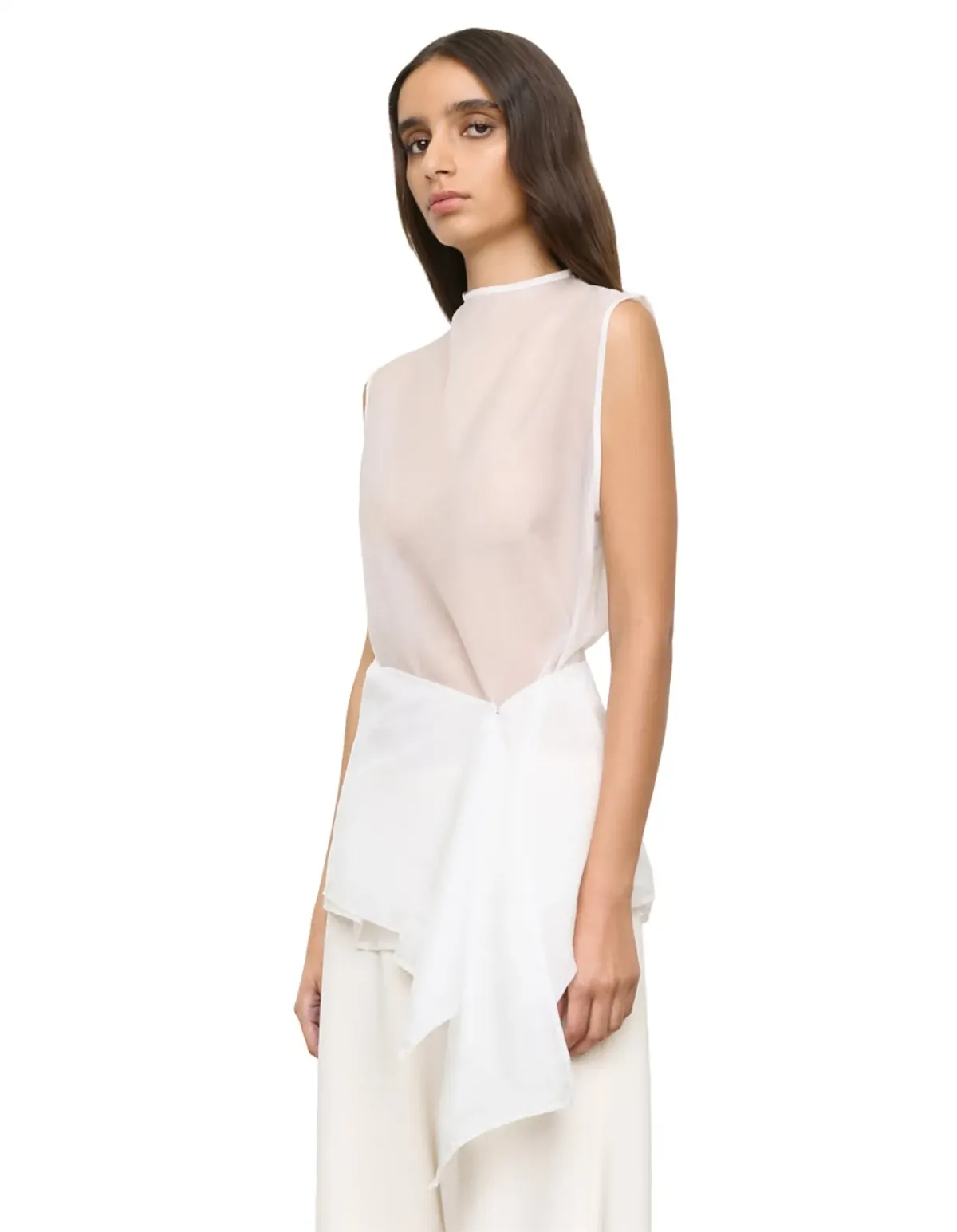 One Of Others Hazel White Tank Top - Image 5