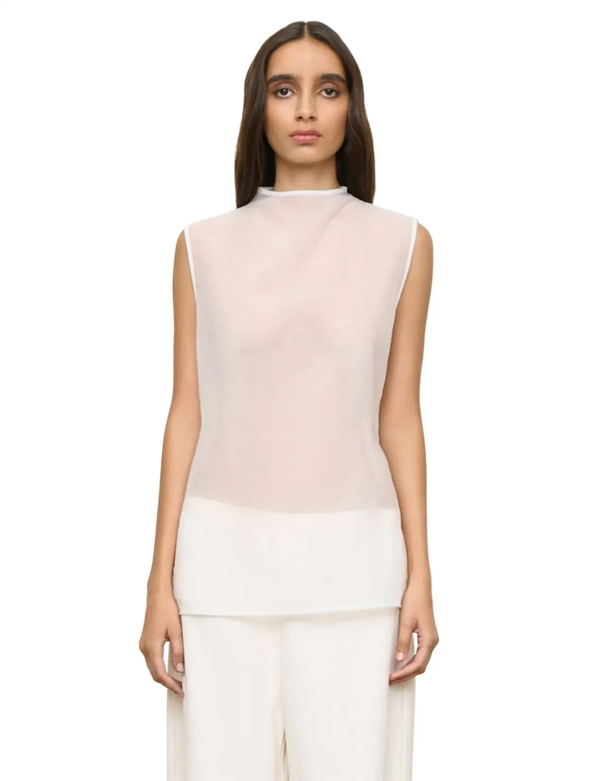 One Of Others Hazel White Tank Top - Image 4