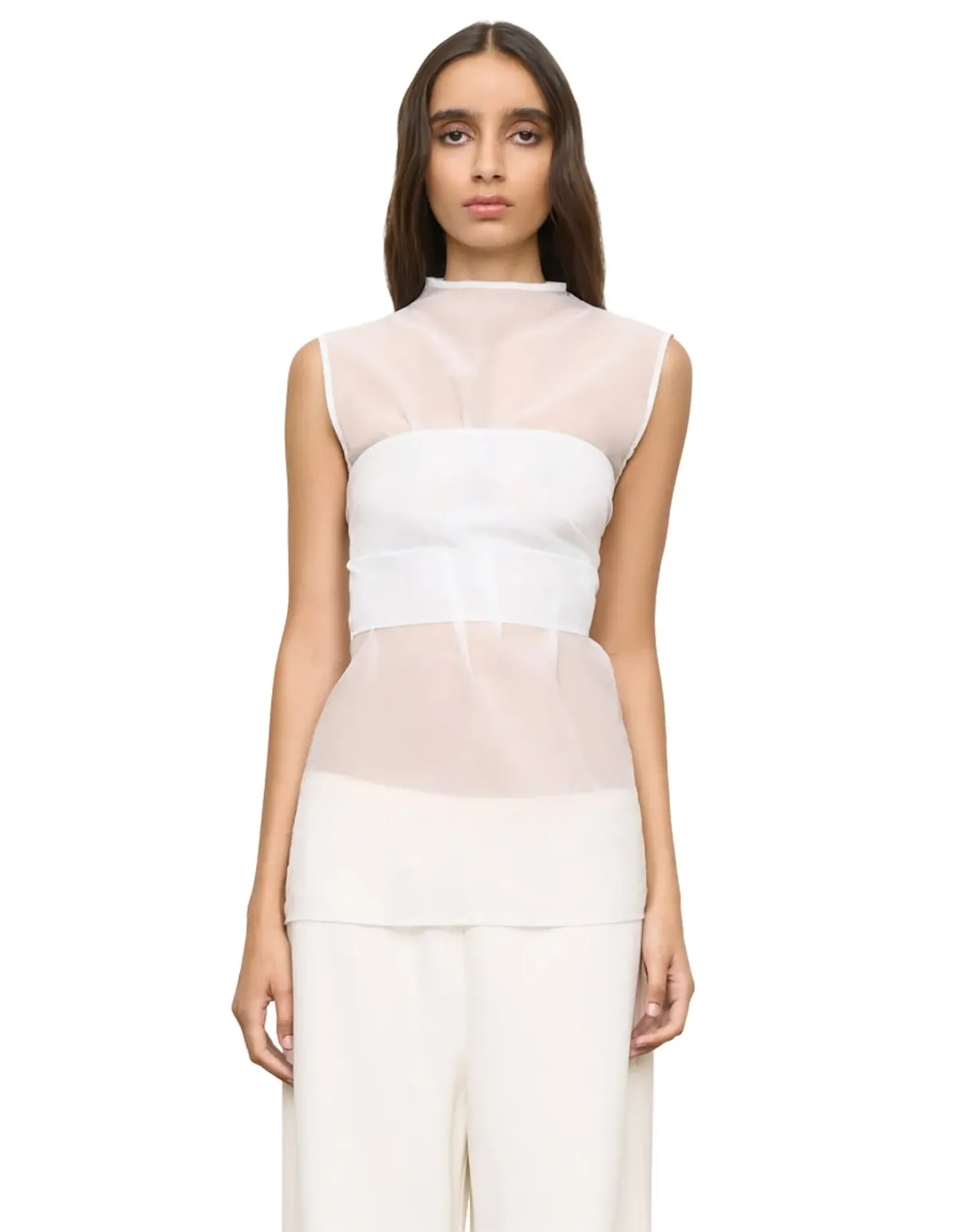 One Of Others Hazel White Tank Top - Image 3