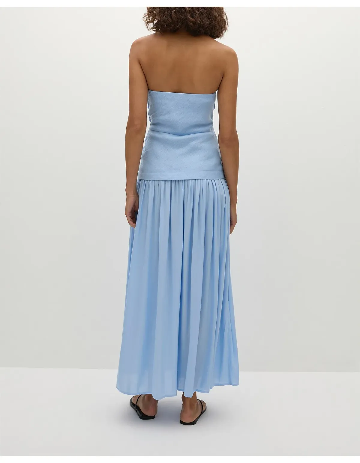 Faithfull The Brand Hedy Maxi Dress Blue Size 12 - Image 3