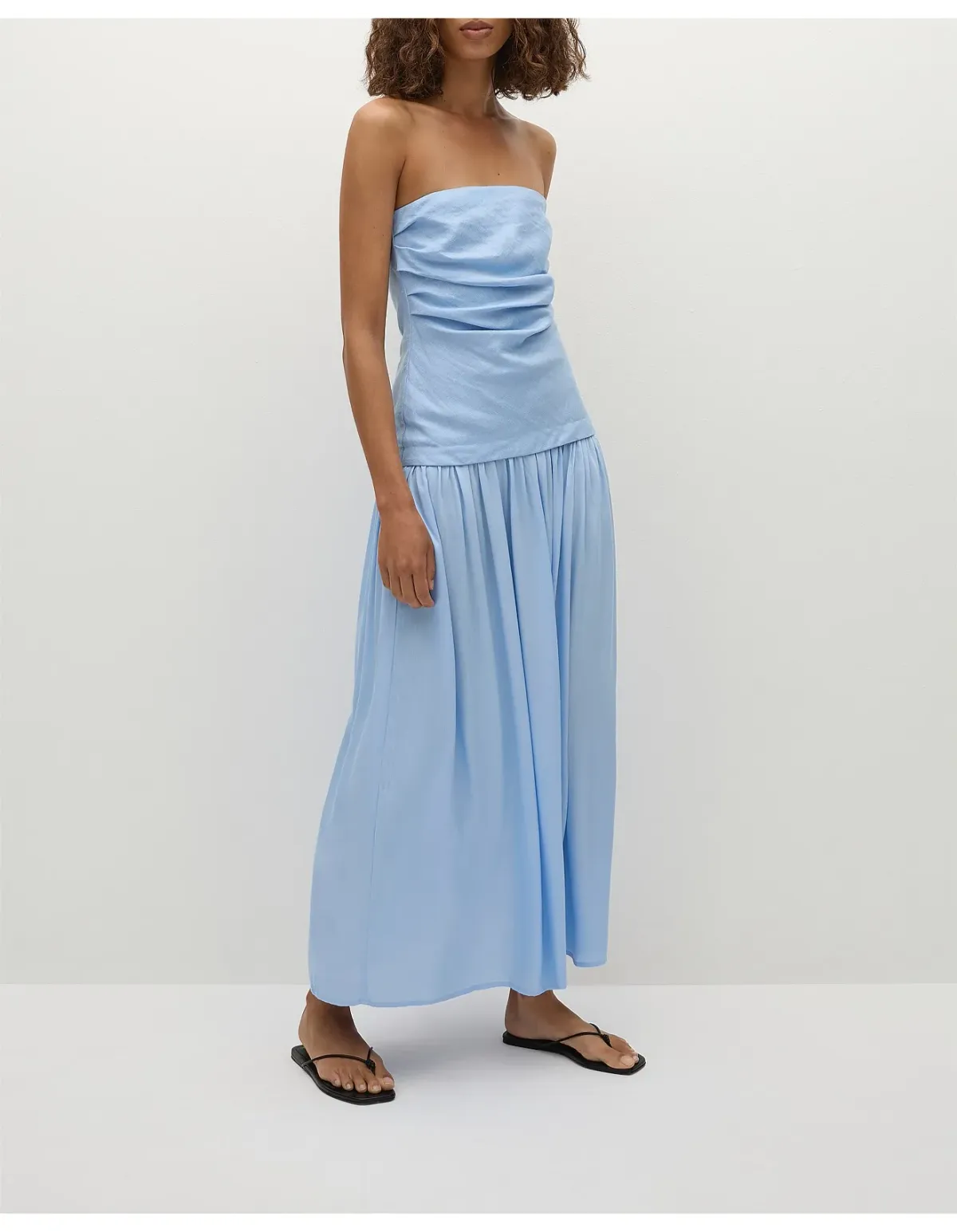 Faithfull The Brand Hedy Maxi Dress Blue Size 12 - Image 4
