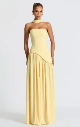 Maliyah Maxi Dress - Lemon for rent on The Volte - image 5