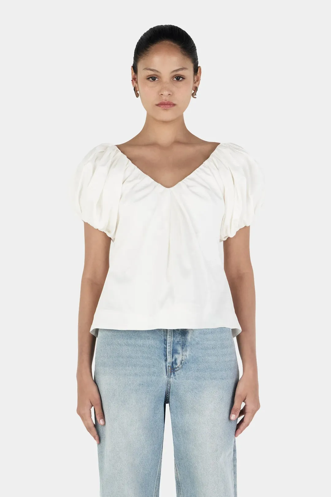Hansen And Gretel Thandie Top Ivory Size 8 for rent on The Volte - main image