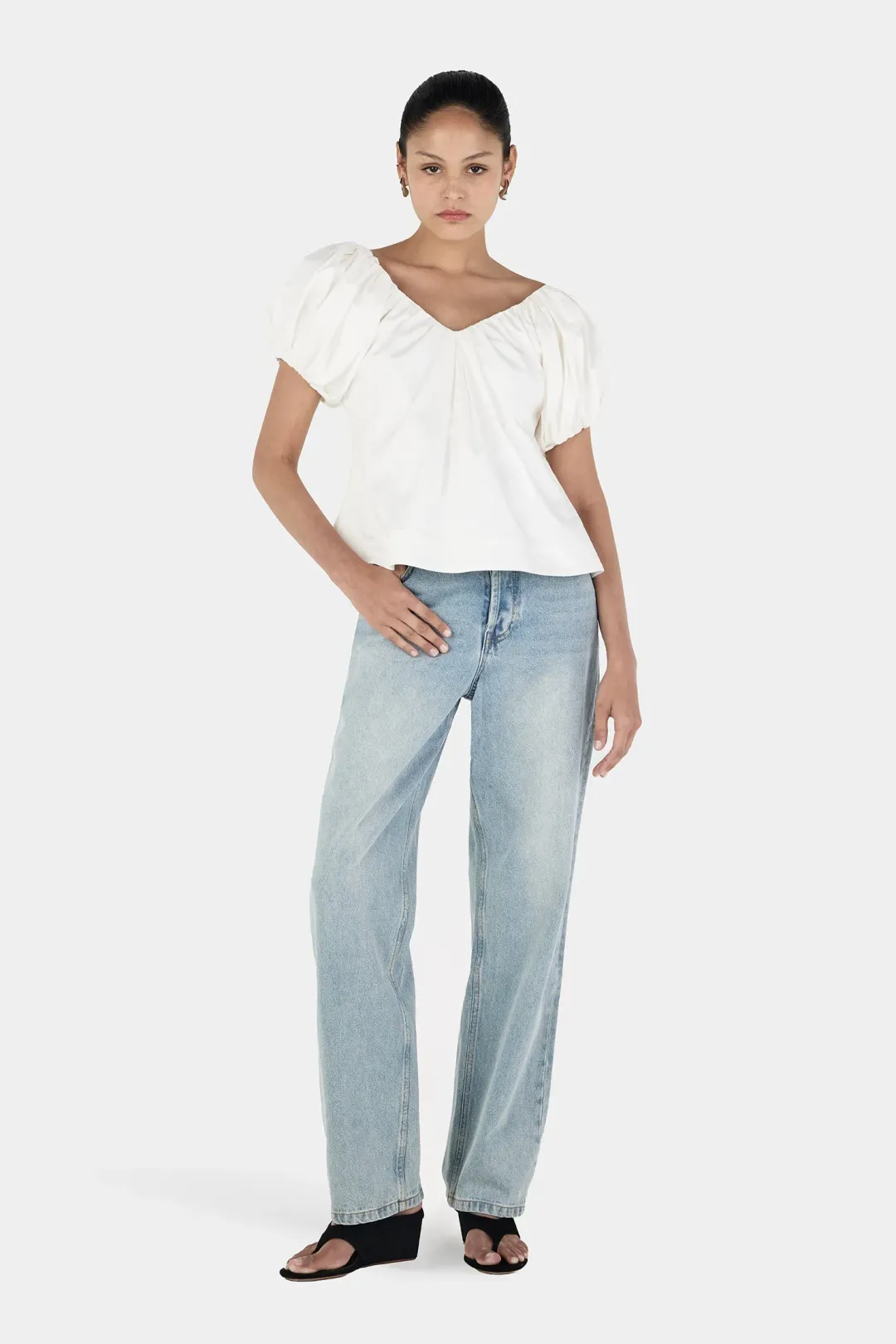 Hansen And Gretel Thandie Top Ivory Size 8 for rent on The Volte - main image