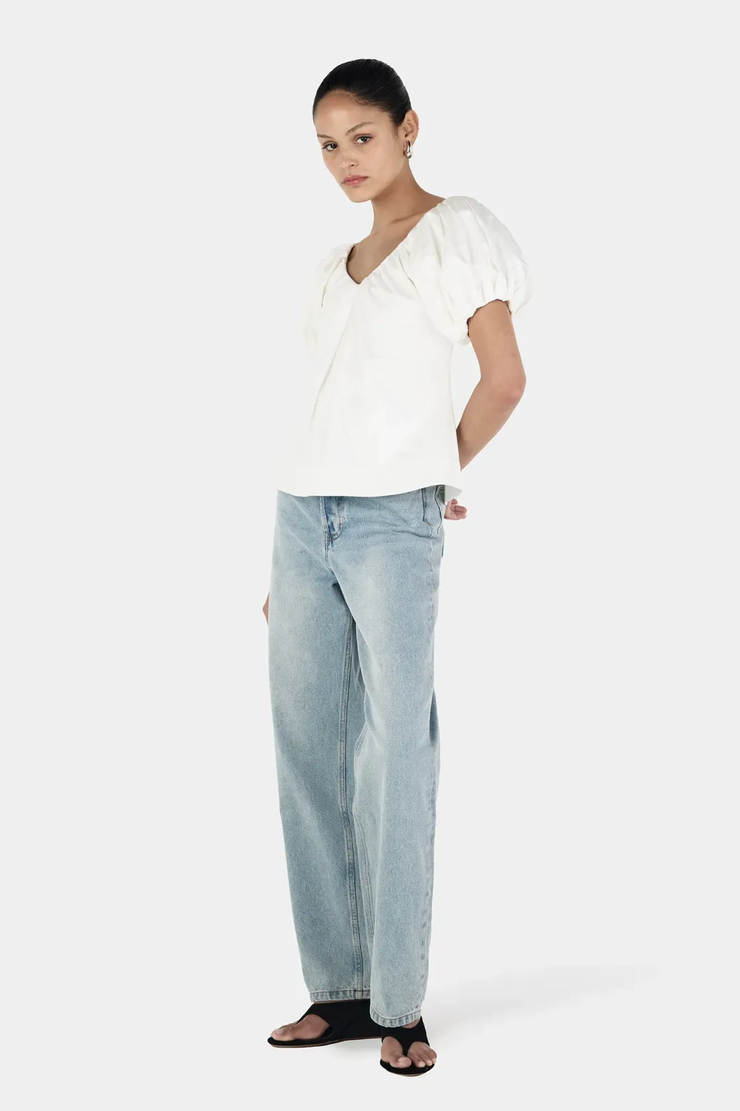 Hansen And Gretel Thandie Top Ivory Size 8 for rent on The Volte - main image