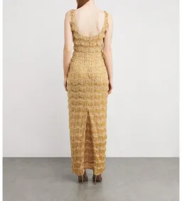 Rachel Gilbert Sadie Gown Maxi Dress in Gold Size 0/AU6 for rent on The Volte - image 2