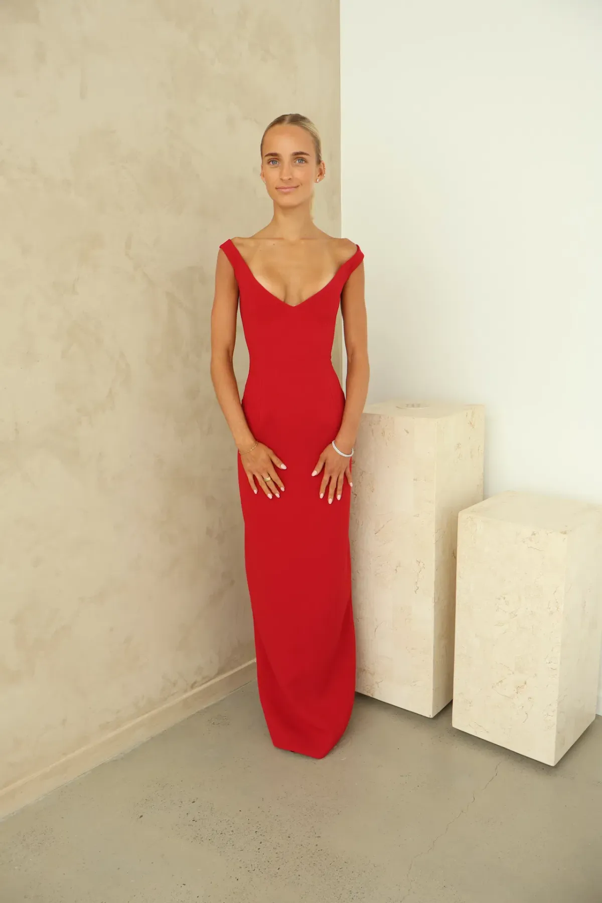 Arcina Ori Ellery Maxi Dress Red Red Size XS/AU 6 - Image 2