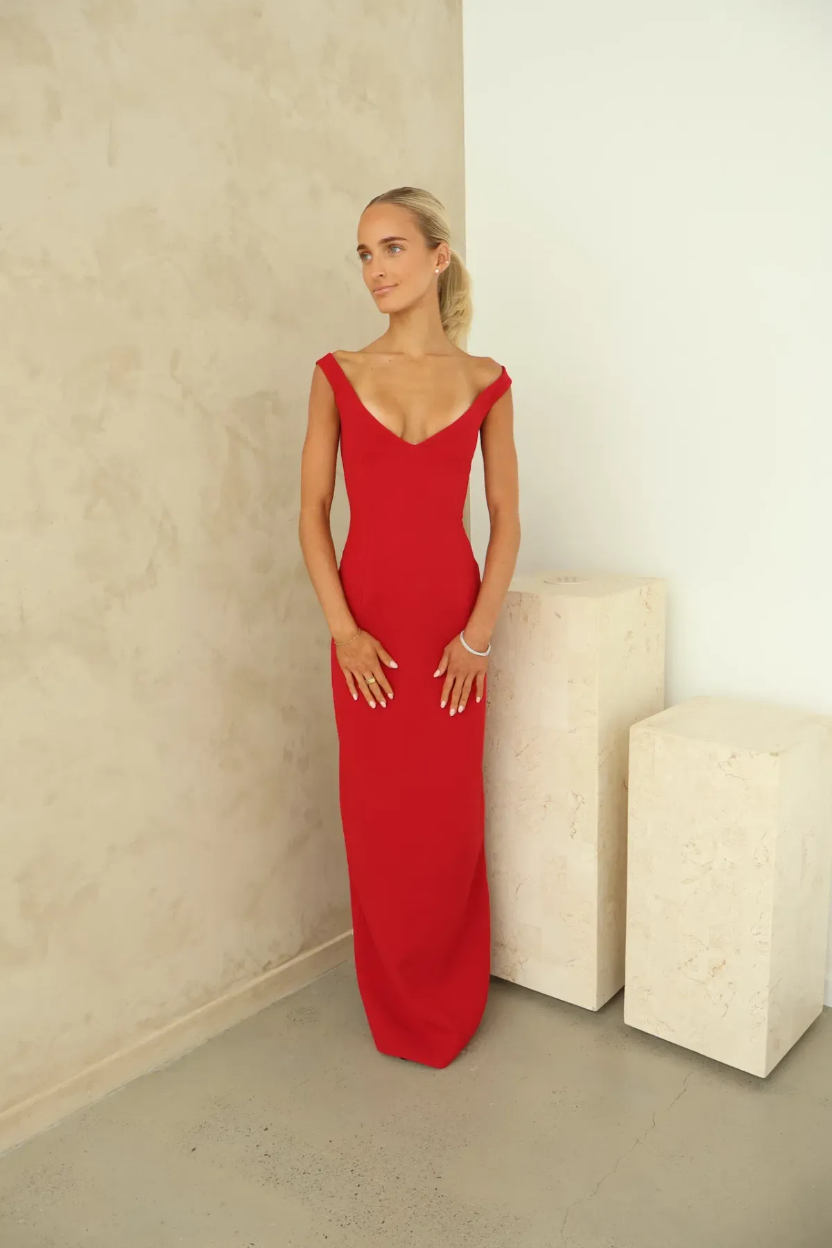 Arcina Ori Ellery Maxi Dress Red Red Size XS/AU 6 - Image 4