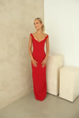 Arcina Ori Ellery Maxi Dress Red Red Size XS/AU 6 for rent on The Volte - image 4