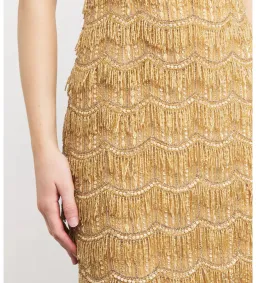 Rachel Gilbert Sadie Gown in Gold Size 2/AU10 for rent on The Volte - image 4