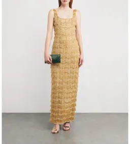 Rachel Gilbert Sadie Gown in Gold Size 2/AU10 for rent on The Volte - image 1
