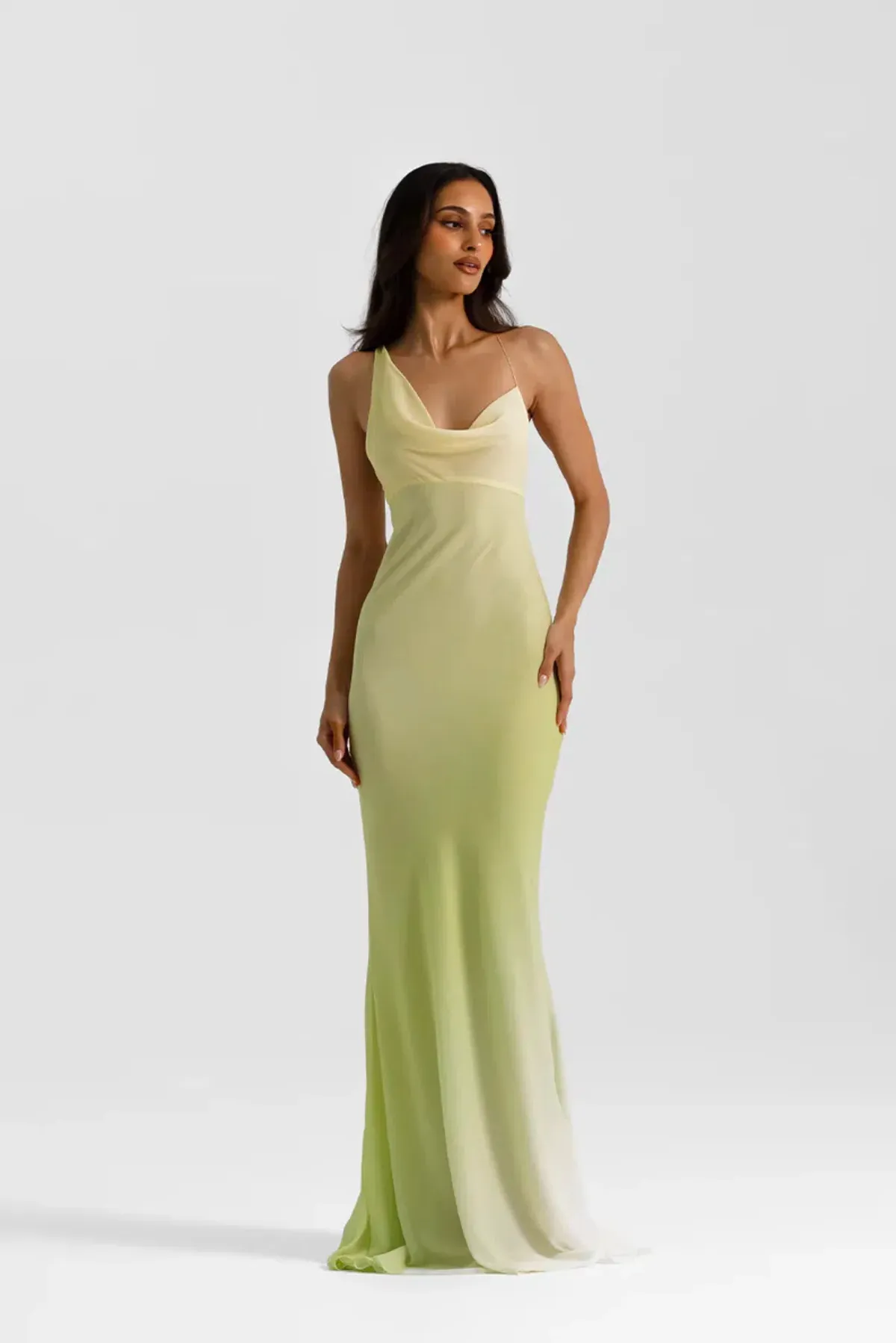 Natalie Rolt Hallie Gown in Citrus Green Size 1/AU 8 - Image 5