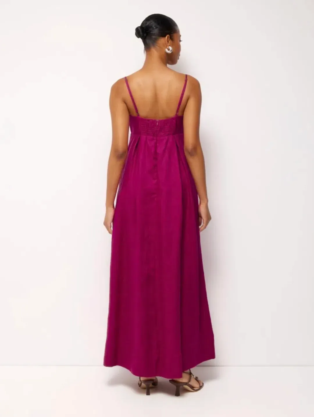 Aniya Linen Maxi Dress for rent on The Volte - main image