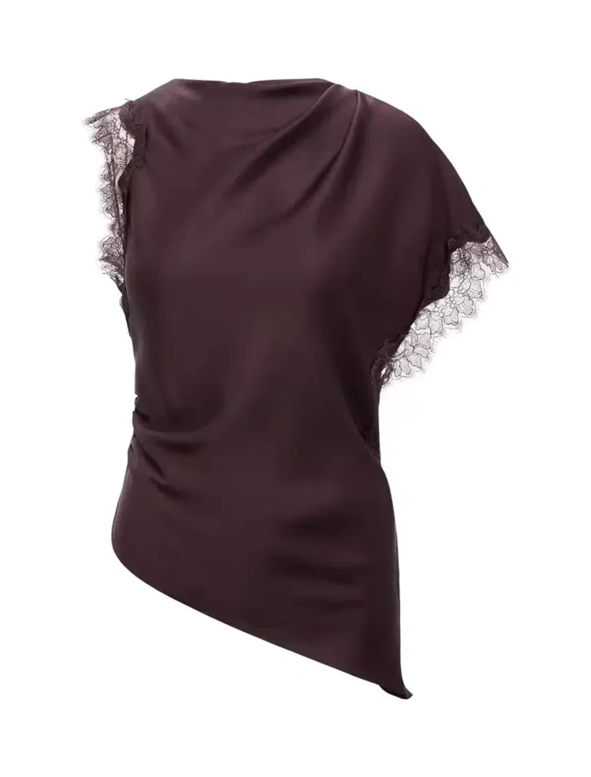 Forever New Dixie Asymmetric Lace Top Size 12 - Image 5