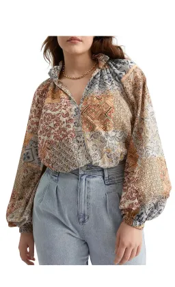 Witchery Print Raglan Blouse Size 12 for rent on The Volte - image 1
