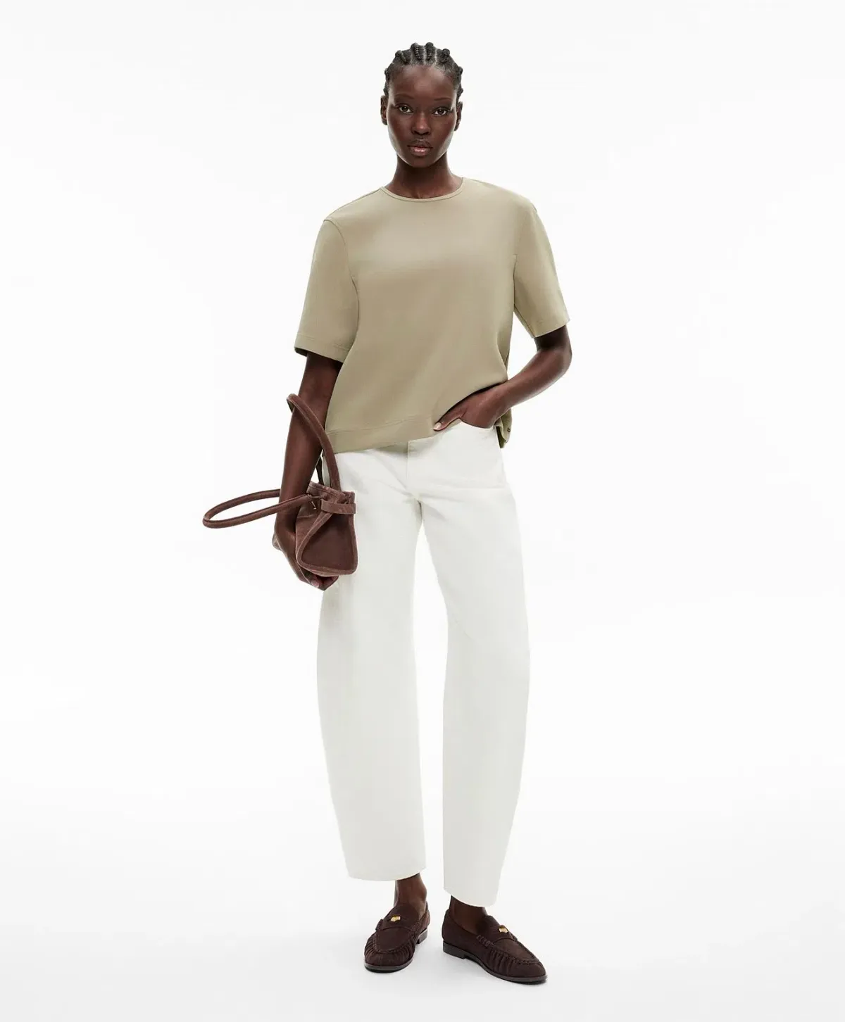 Witchery Crepe Tee and Pants Set Size 10 - Image 2