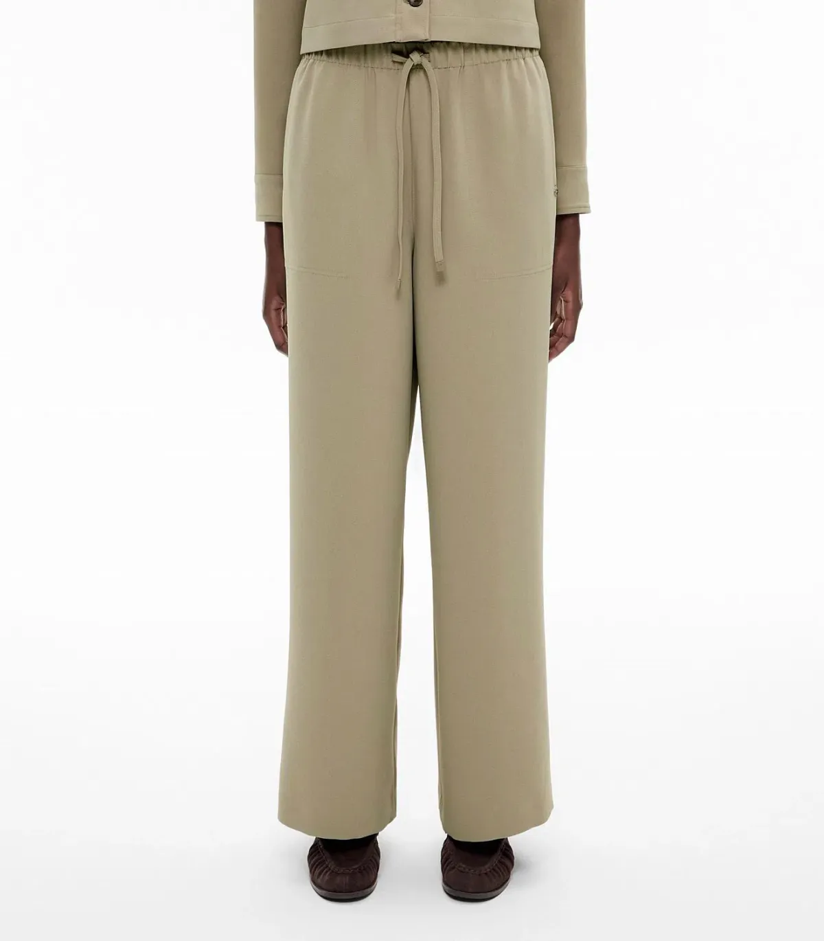 Witchery Crepe Tee and Pants Set Size 10 - Image 4