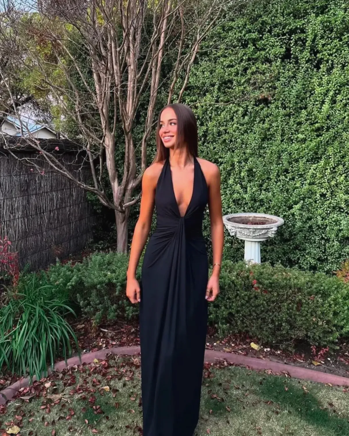 Bec and bridge Tillie Drape Maxi Black Size 8 - Image 1