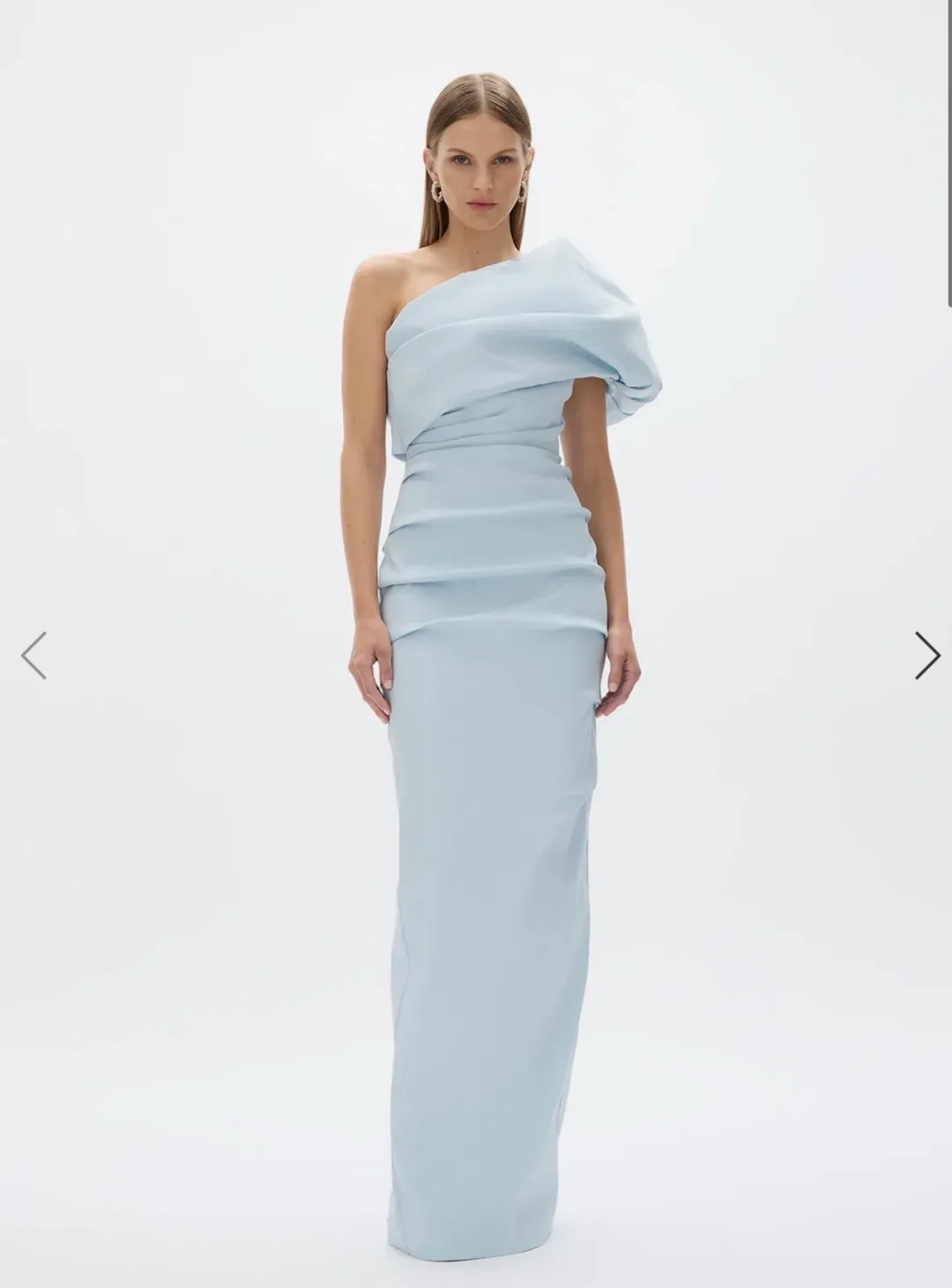 Rachel Gilbert Kat Gown - colour ice (blue) in size 4 / 14 for rent on The Volte - main image
