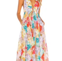 Zimmermann Bells Tie Front Long Dress Size M for rent on The Volte - image 2
