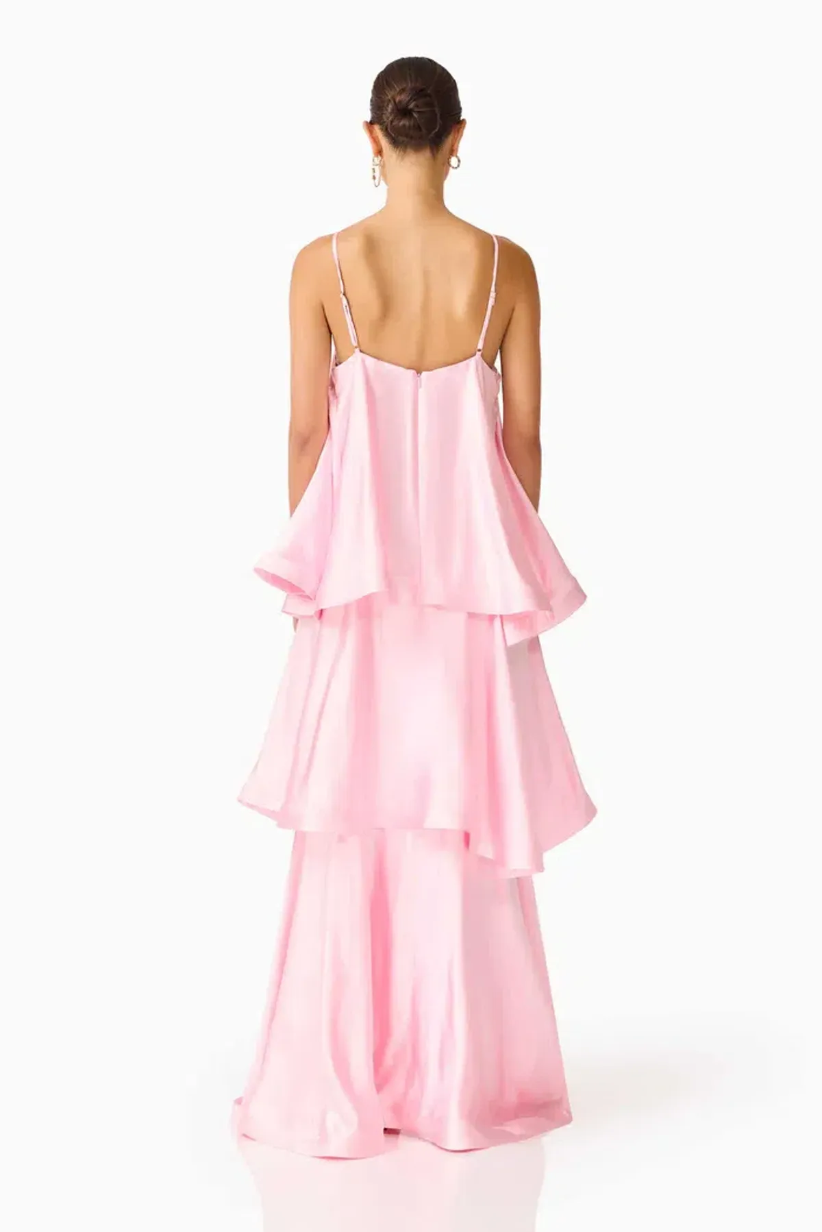 Elliatt Tilly Tiered Maxi Dress in Pale Pink Size Small - Image 3