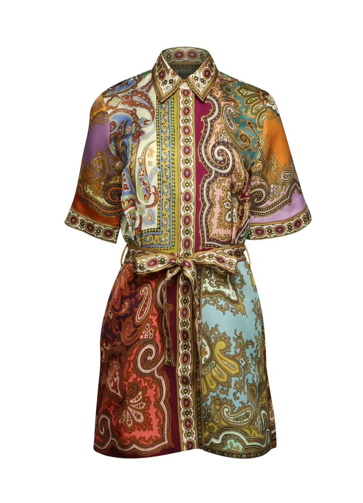 Alemais Clemenza Spliced Mini Dress Paisley print Size 10 - Image 5