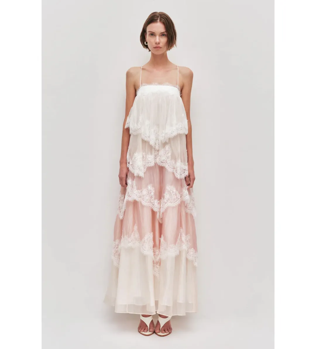 Aje Ophelia Lace Gown in Multi Size AU8 for rent on The Volte - main image
