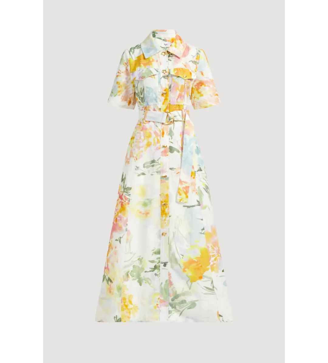 Aje Manon Midi Dress in Jardin Floral Print Size 12 for rent on The Volte - main image