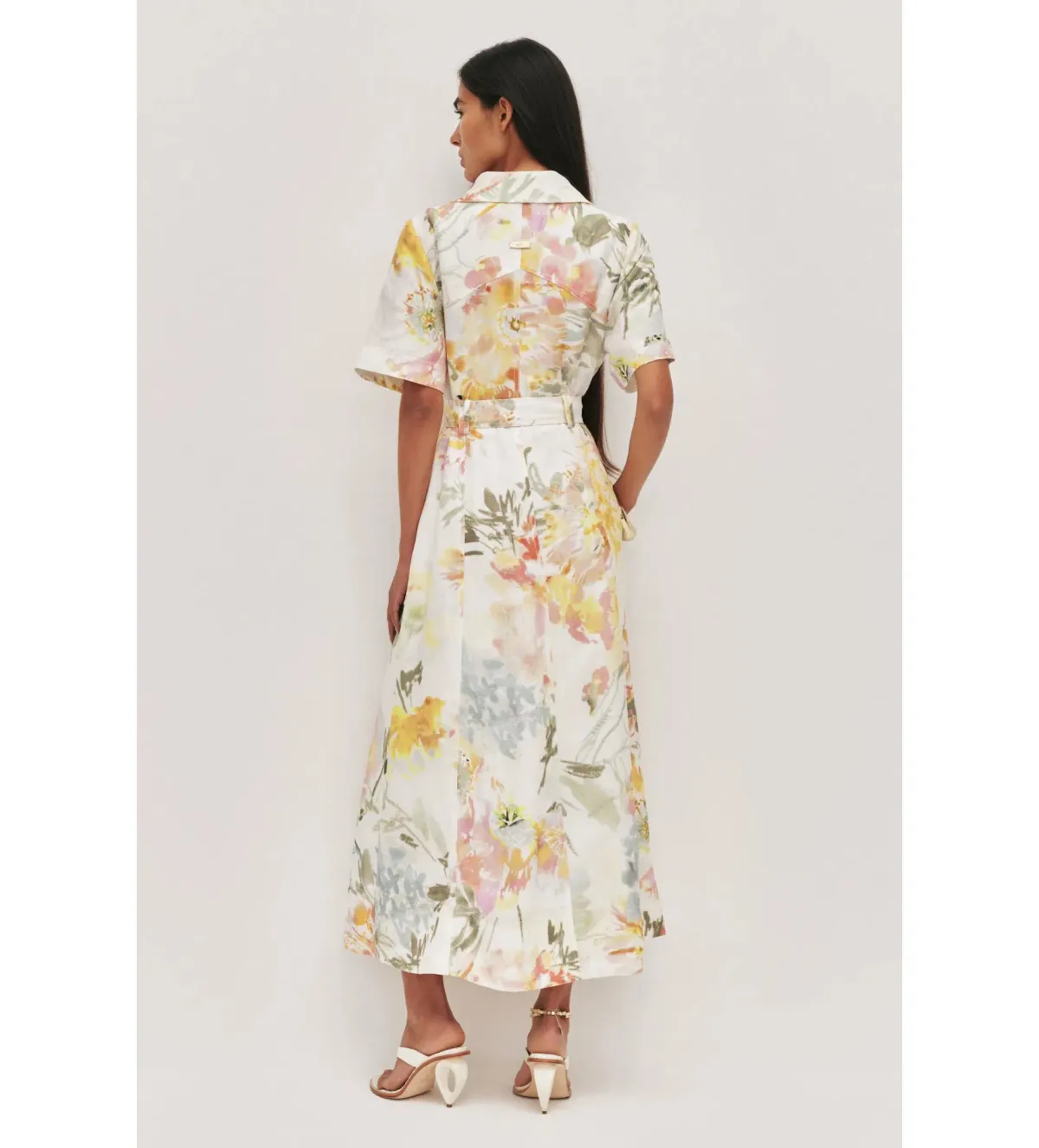 Aje Manon Midi Dress in Jardin Floral Print Size 12 - Image 3