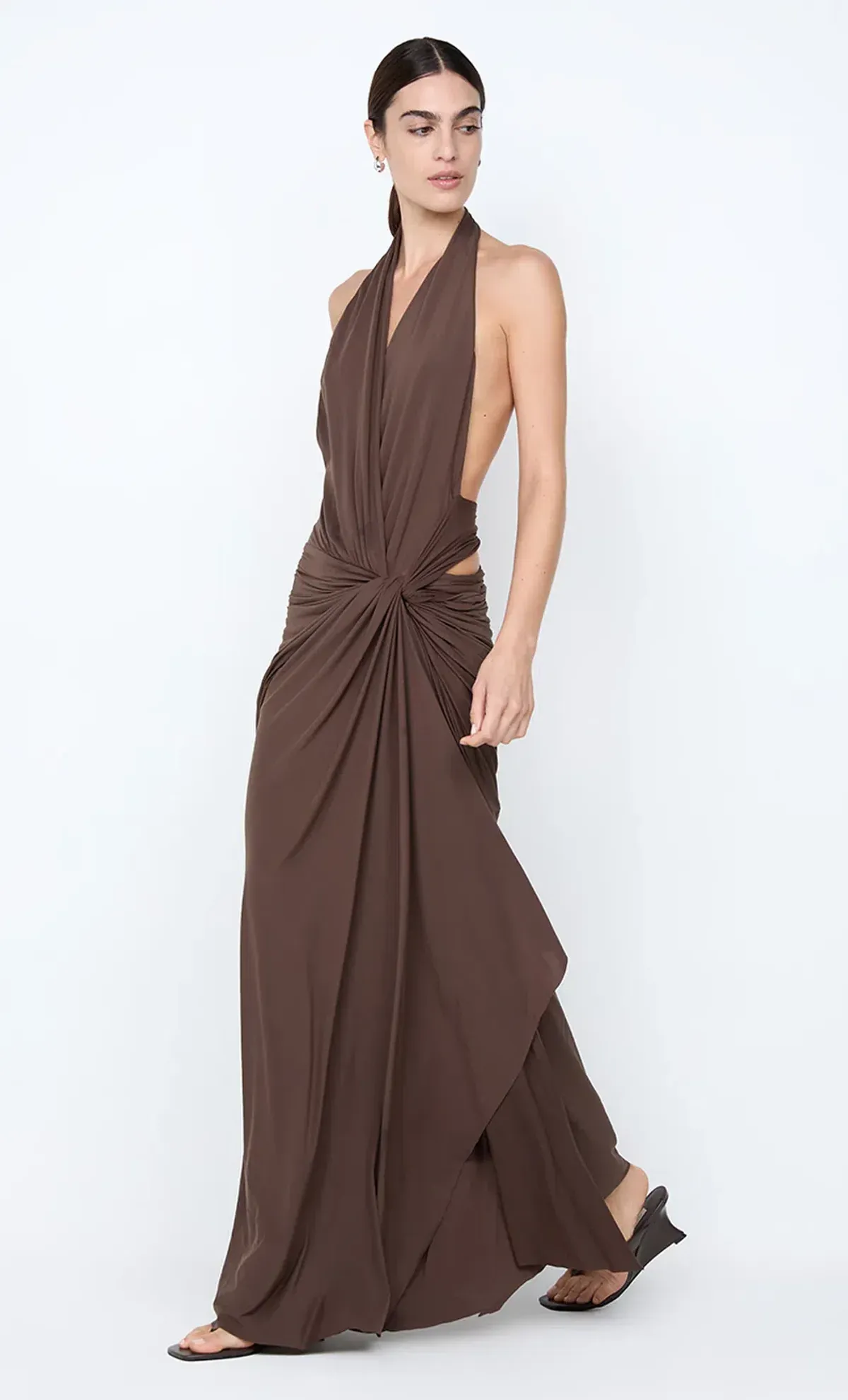 Bec and Bridge Clementine Twist Dress in Milk Chocolate Brown Size 10 - Image 1