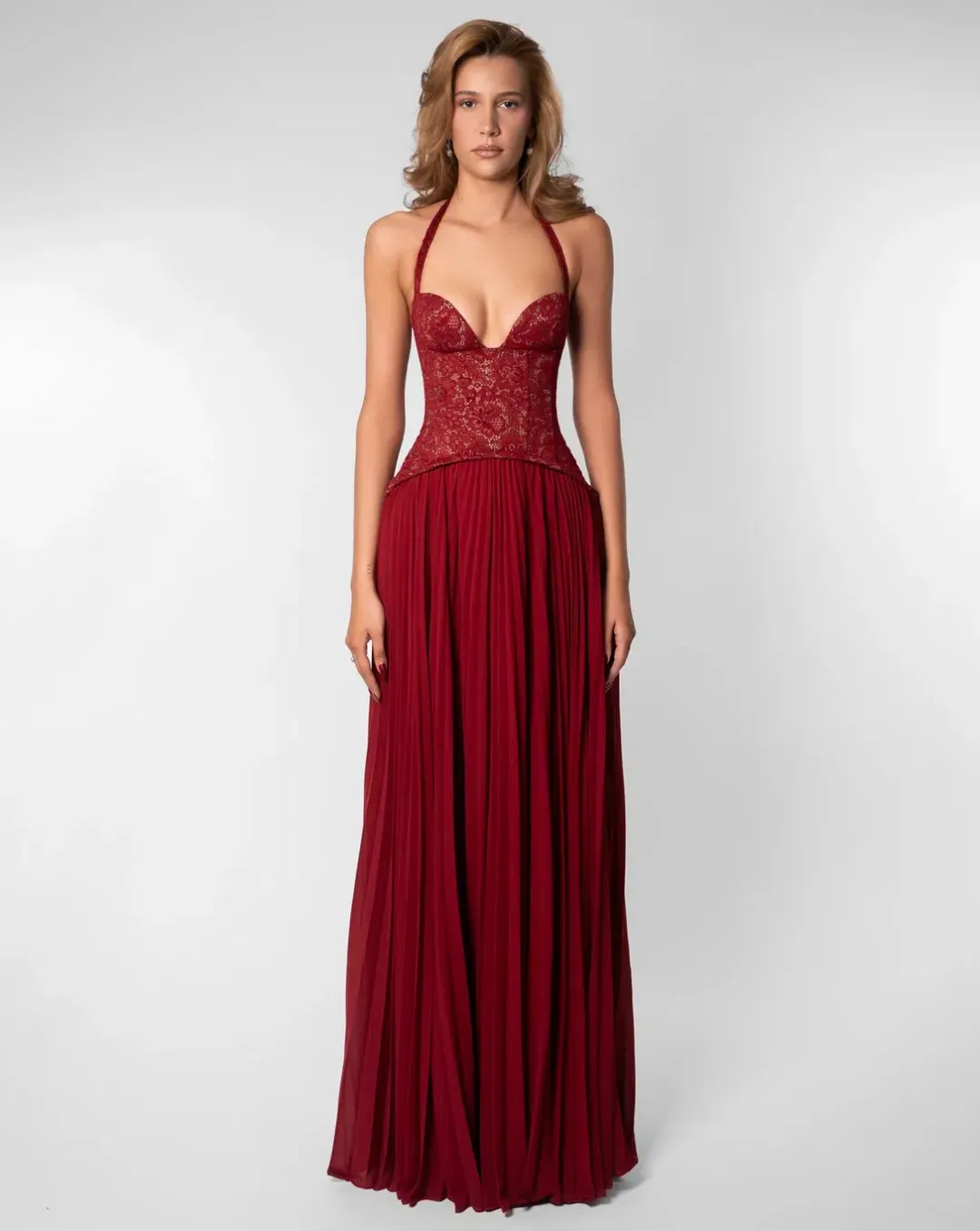Fenity Gaia Dress Red for rent on The Volte - main image