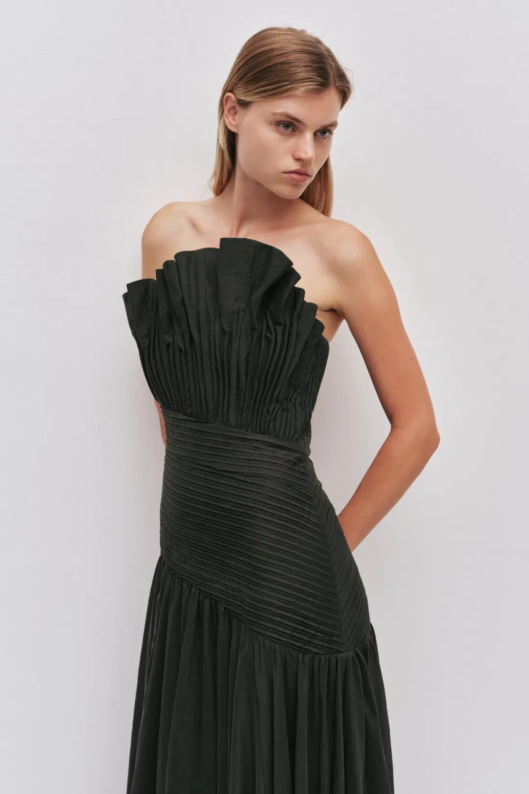 Aje Aquiline Maxi Gown in Hunter Green Size S / AU 8 for rent on The Volte - main image