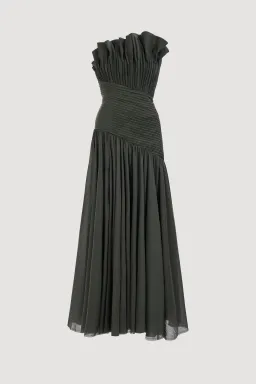 Aje Aquiline Maxi Gown in Hunter Green Size S / AU 8 for rent on The Volte - image 6