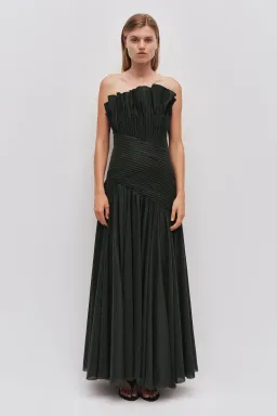 Aje Aquiline Maxi Gown in Hunter Green Size S / AU 8 for rent on The Volte - image 2