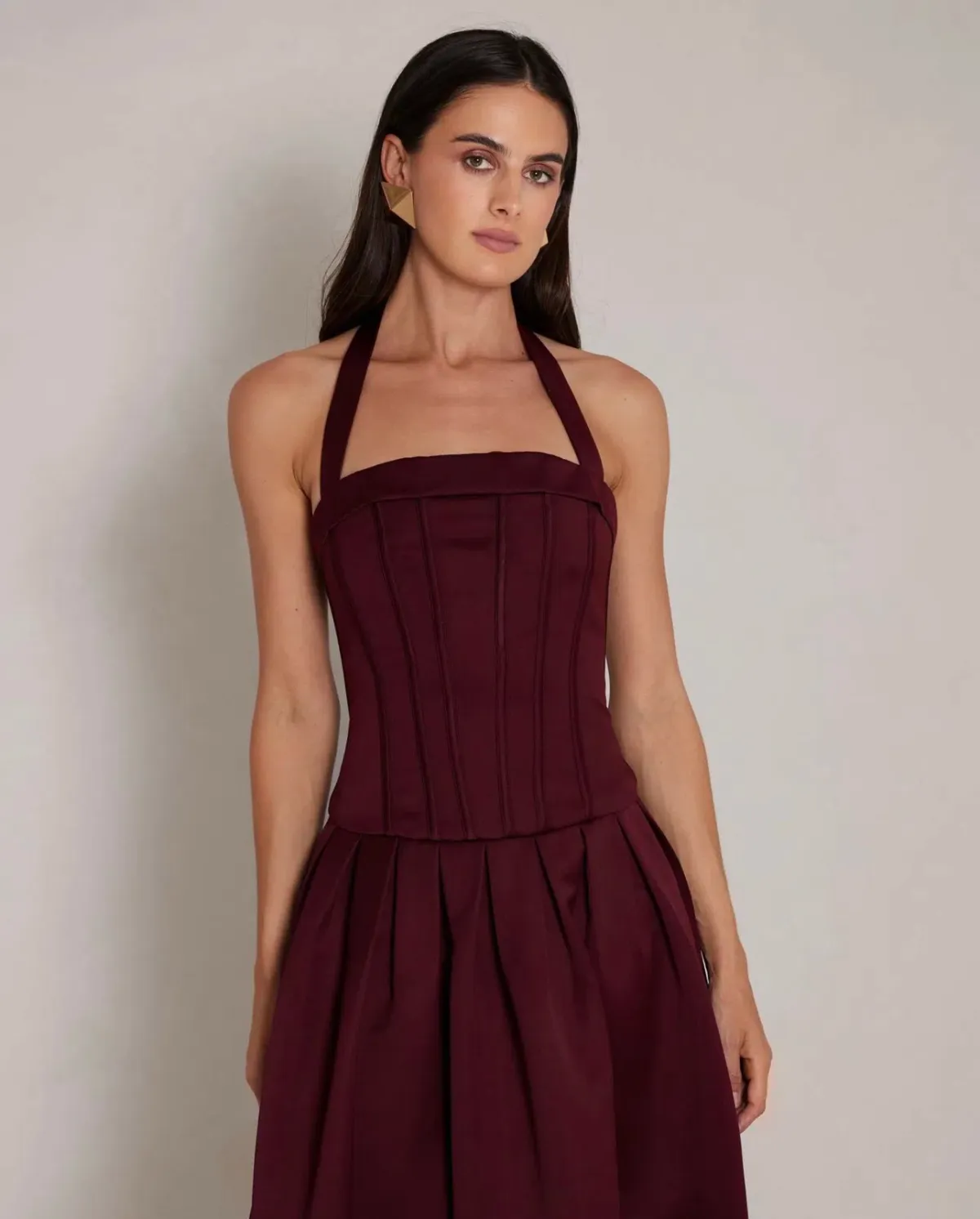 Elle Zeitoune Dakota Dress in Wine Size 8 - Image 3