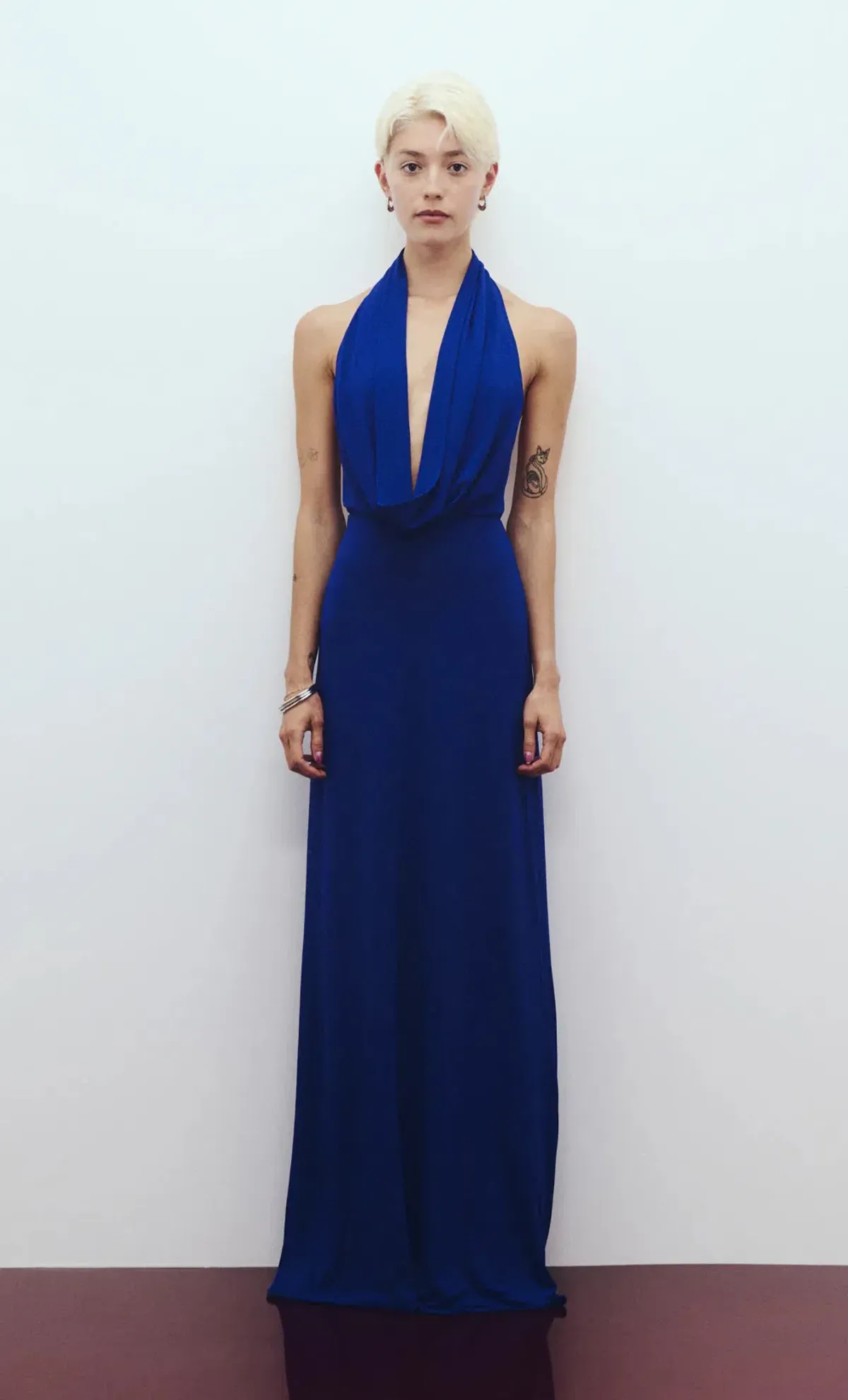 Bec & Bridge Nessie Cowl Dress / Blue / Size 8 - Image 4
