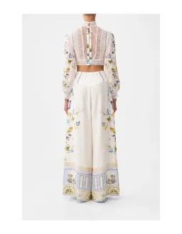 Camilla Corset Waist Wide Leg Pant botaball Size 8 for rent on The Volte - image 3